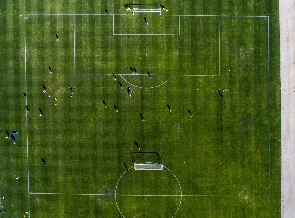 Training session from above
